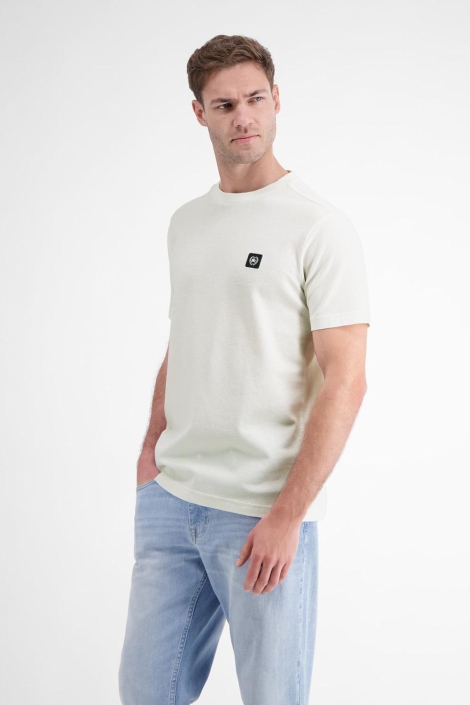 Lerros t-shirt/serafino 1/2 arm